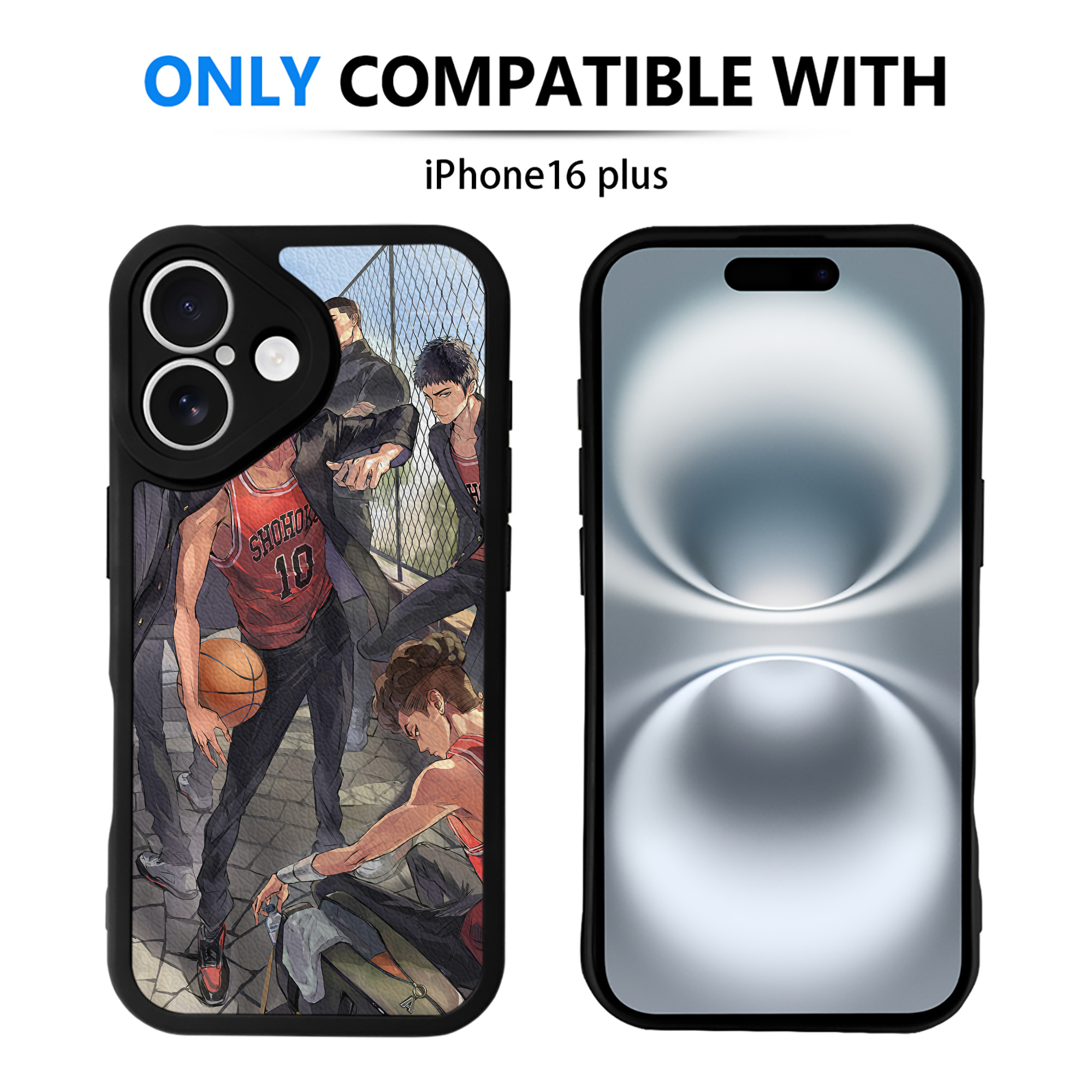 （画像用） SLAM DUNK／スラムダンク 【iPhone 16シリーズ対応】シリコンスマホケース（レザー調） 材質：シリコン